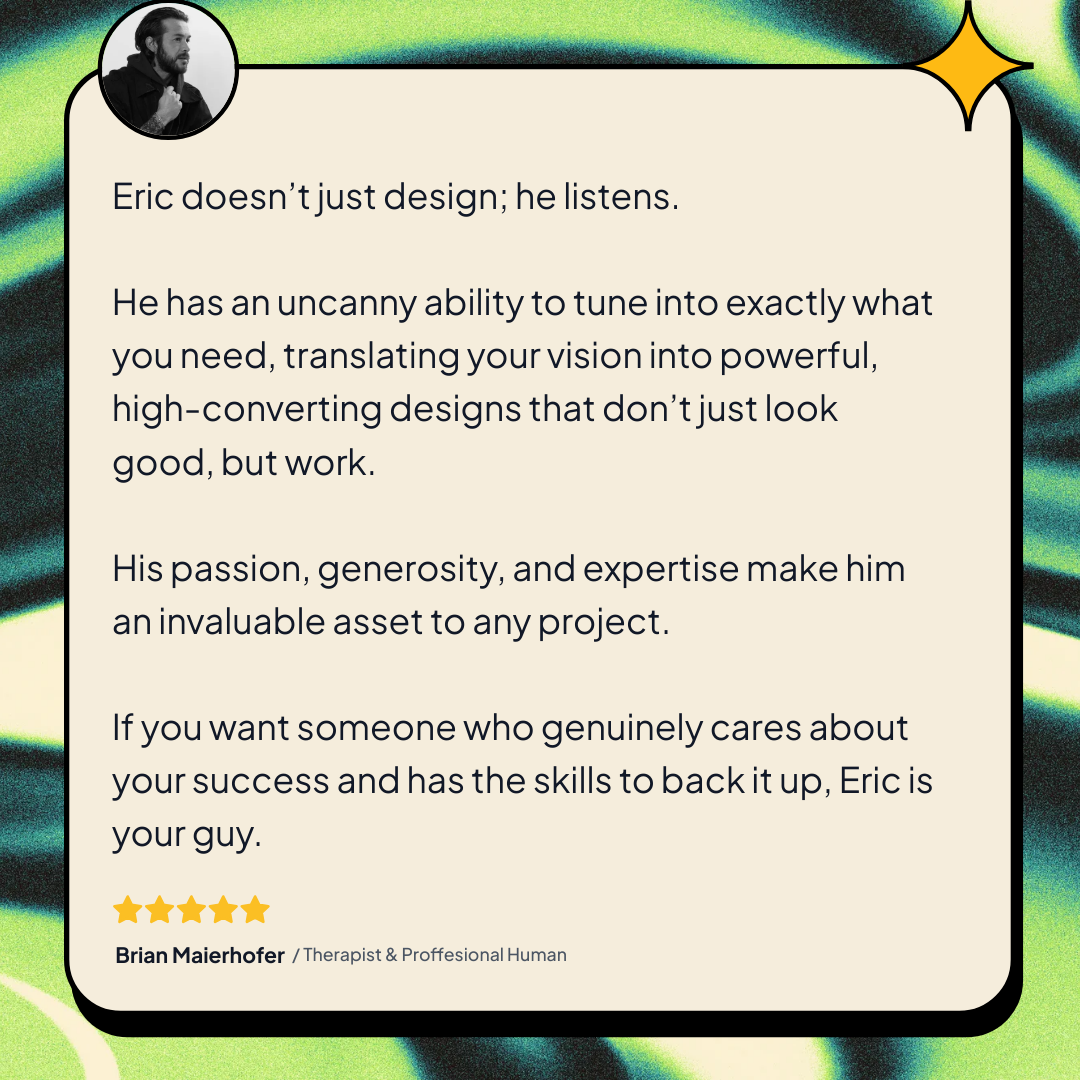 Testimonial from Brian Maierhofer