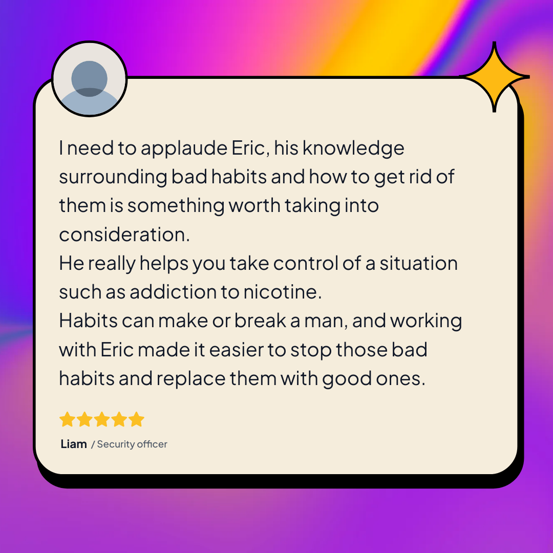 Testimonial from Liam