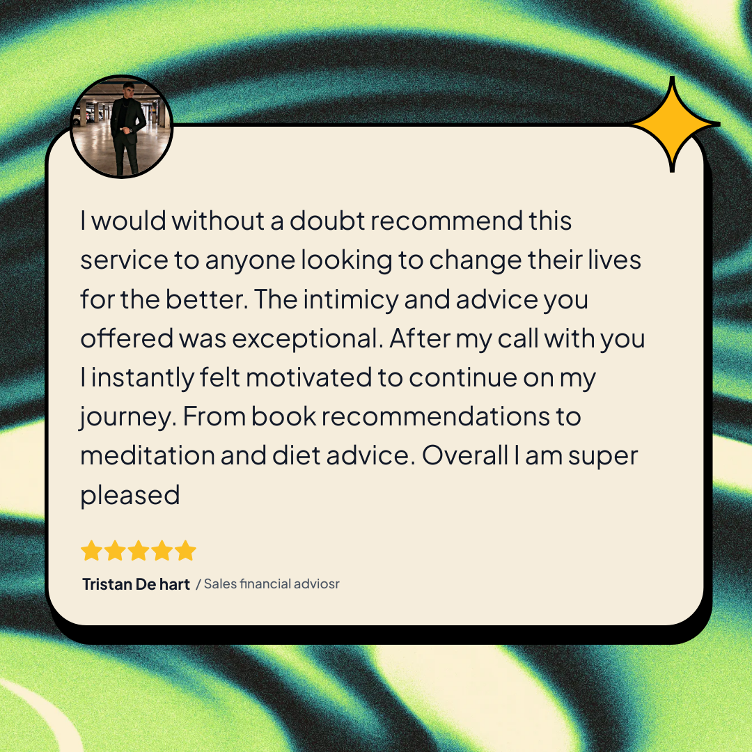Testimonial from Tristan De hart